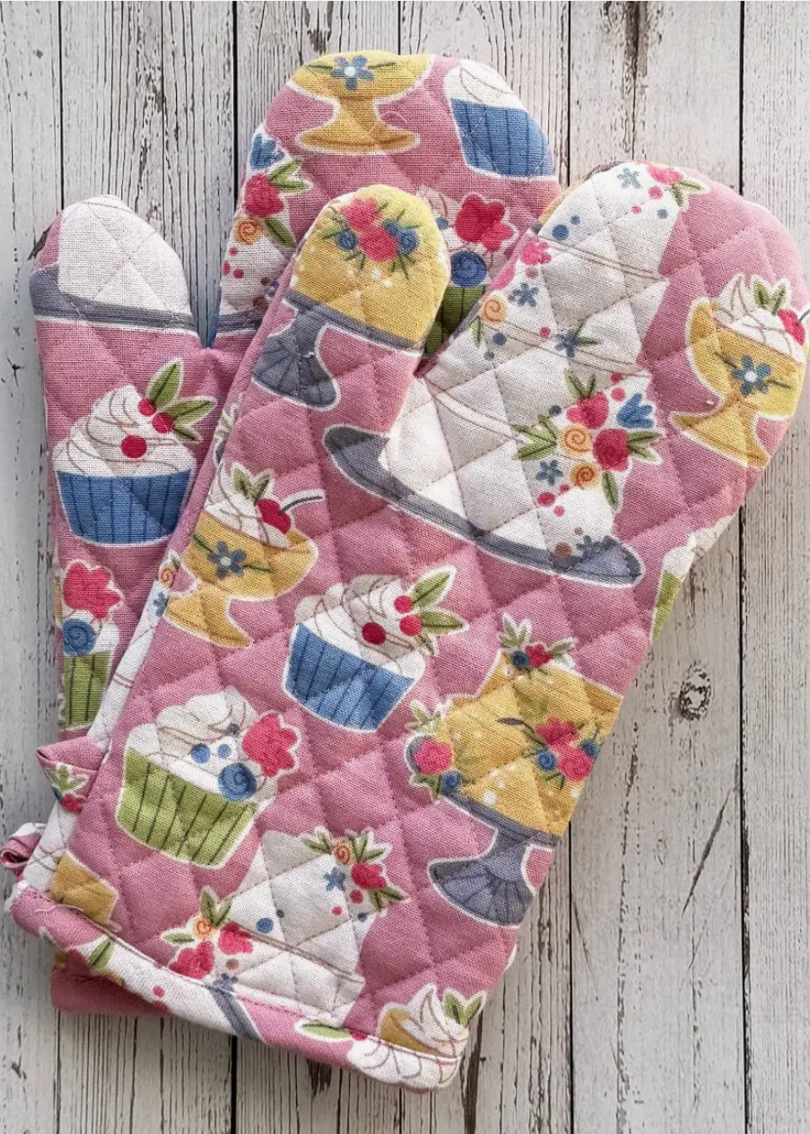 Mahogany Cake Shop Mitt, Set of 2