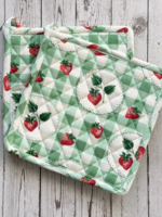 Mahogany Strawberry Gingham Pot Holder