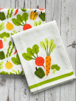 Mahogany Market Veggies Printed Kitchen Towel S/2