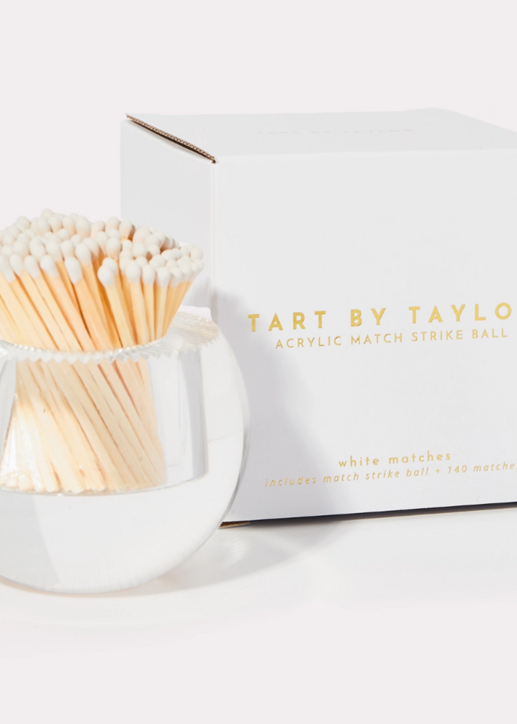 Tart by Taylor Round Match Striker - White Matches