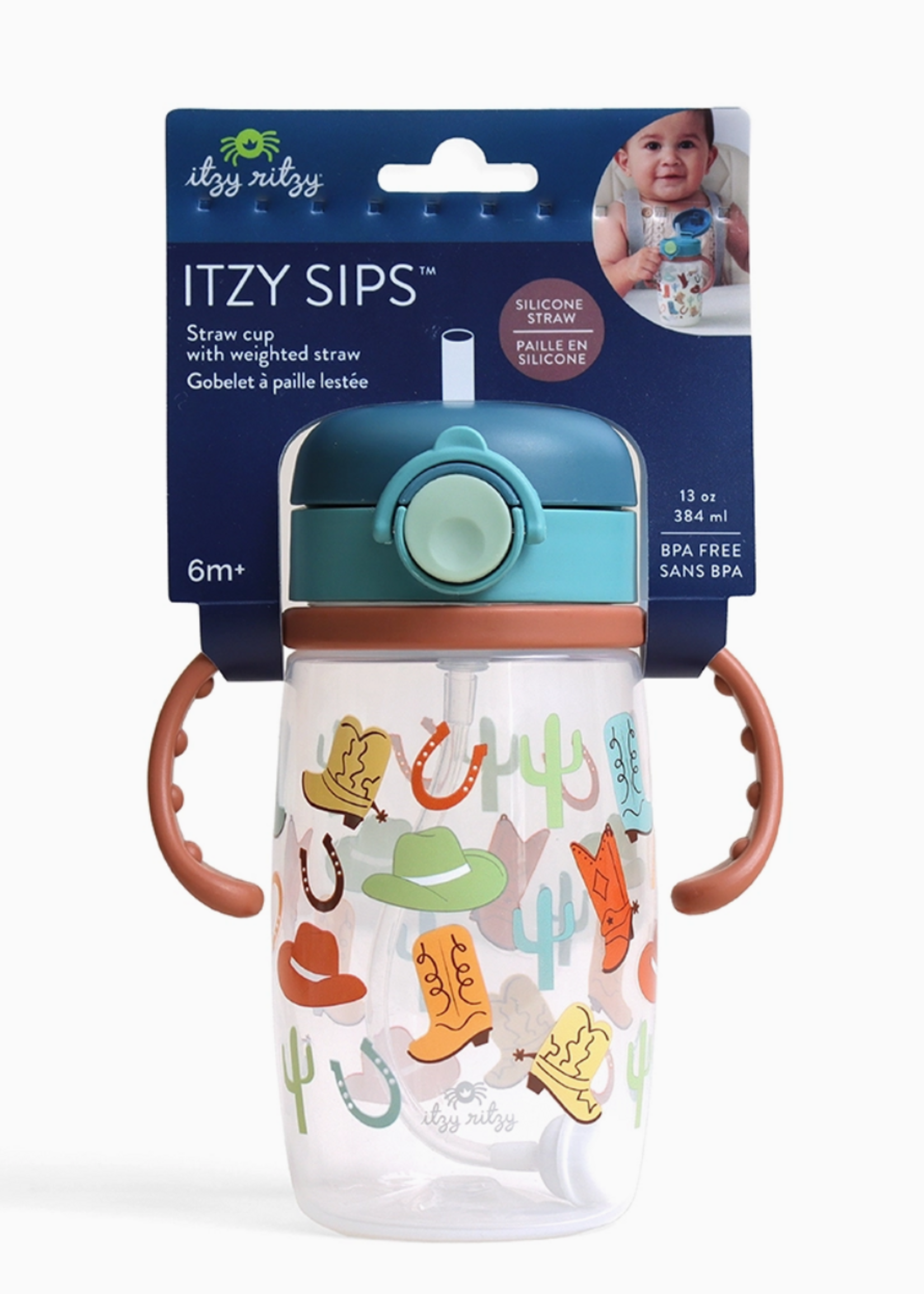 Itzy Ritzy Itzy Sips™ - Straw Cup with Snap-Close Lid