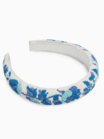 Shiraleah Beaded Floral Headband, Blue