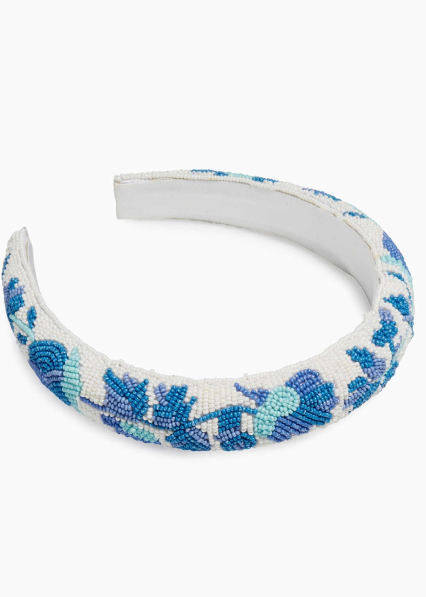 Shiraleah Beaded Floral Headband, Blue