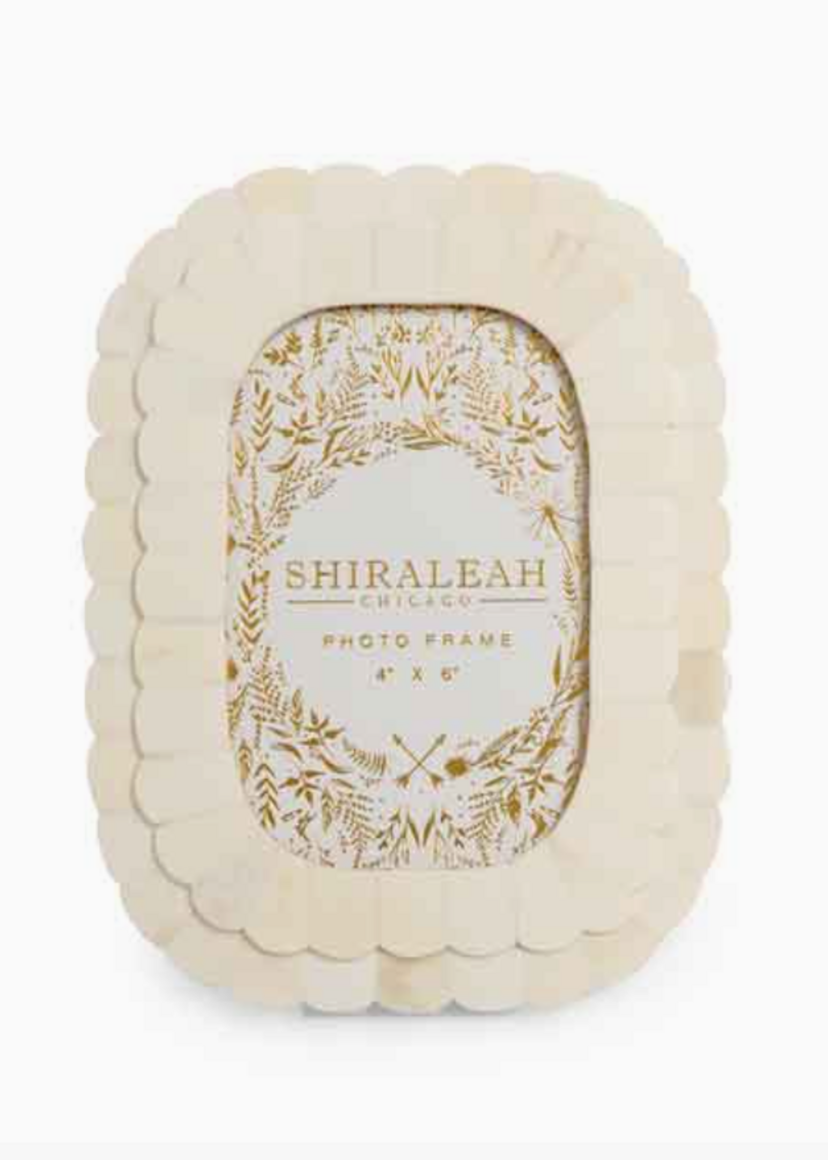 Shiraleah Roma 4" X 6" Oblong Picture Frame,Ivory