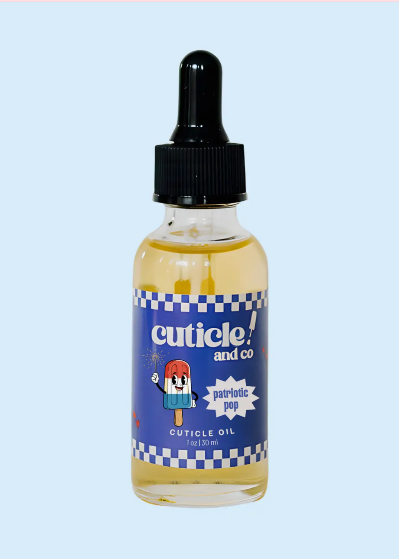 Cuticle and Company Patriotic Pop Bottle