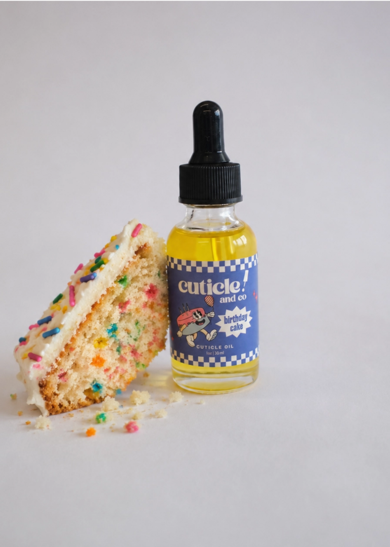 Cuticle and Company Birthday Cake Bottle