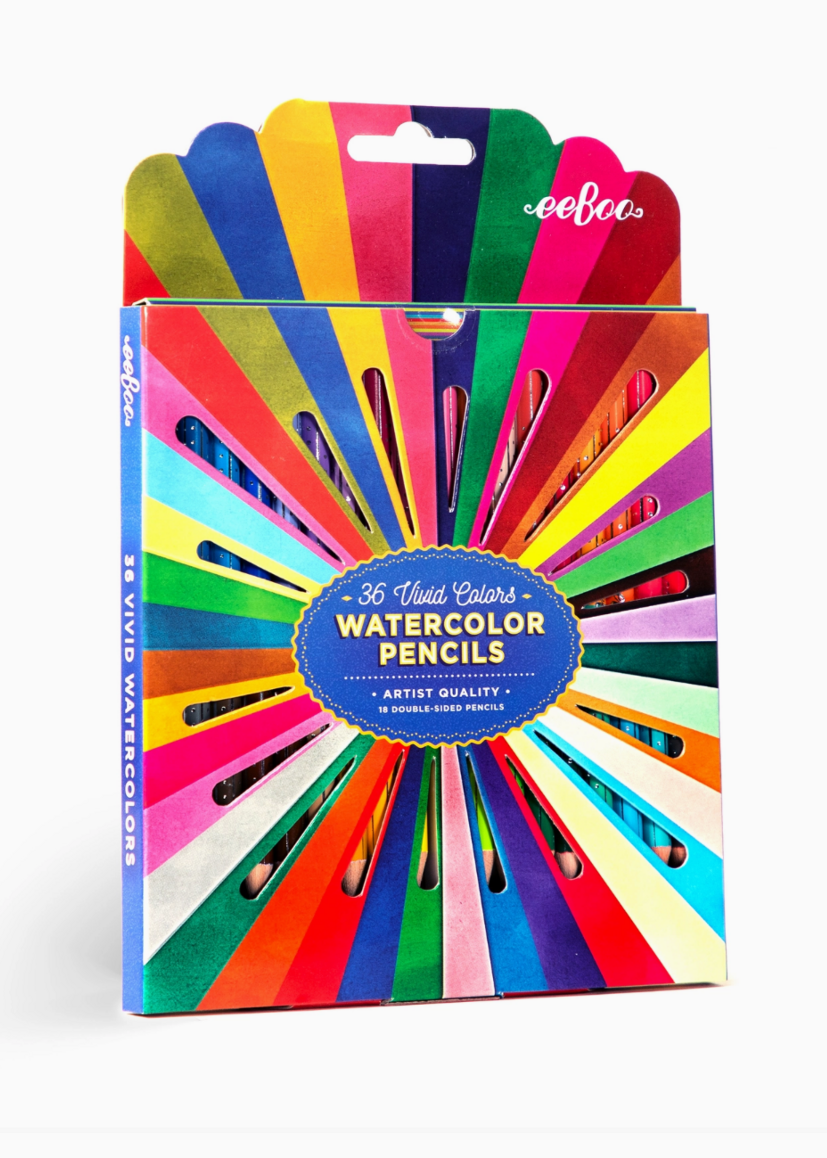eeboo Rainbow 18 Double-Sided Watercolor