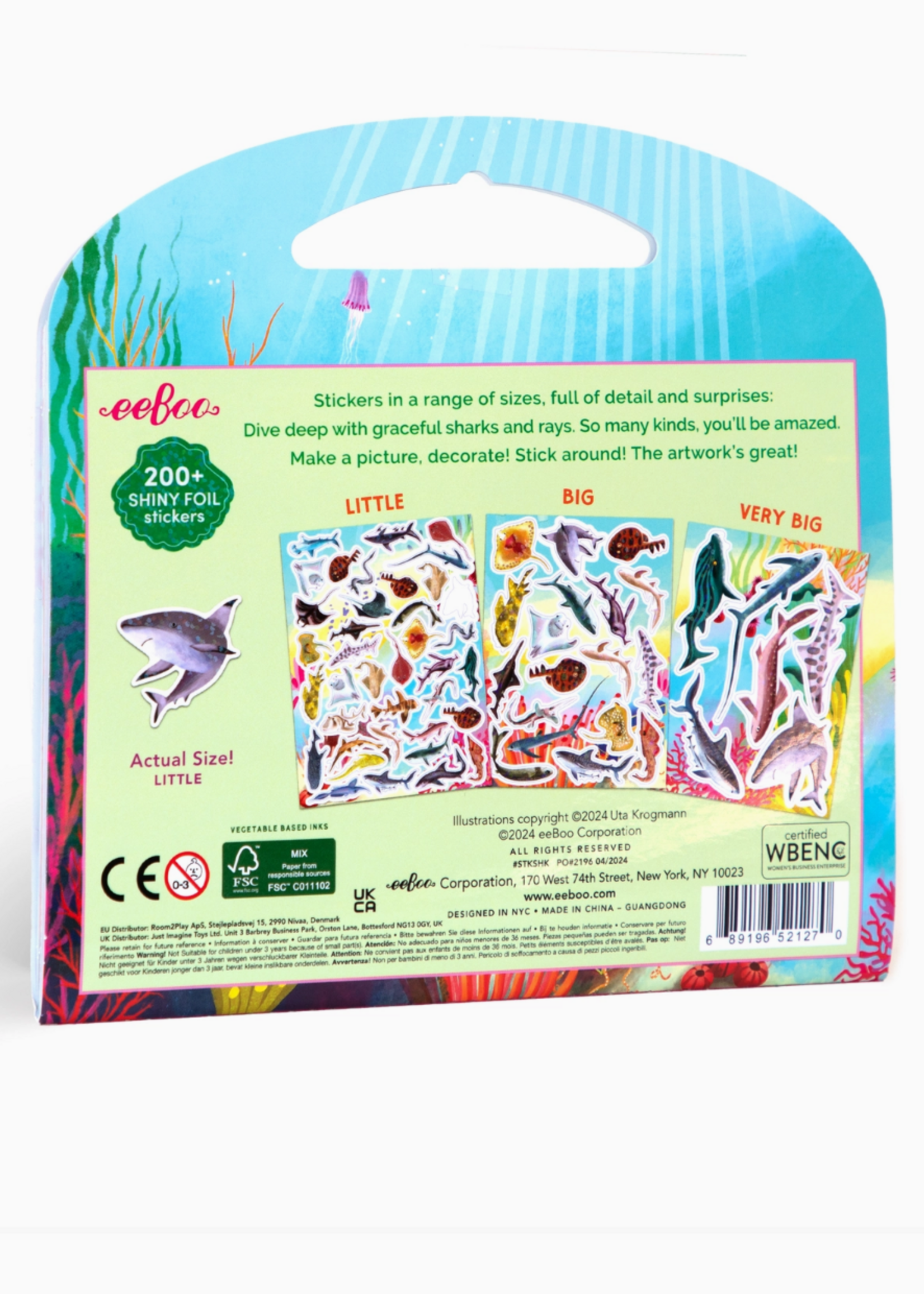 eeboo Sharks & Friends Stickers