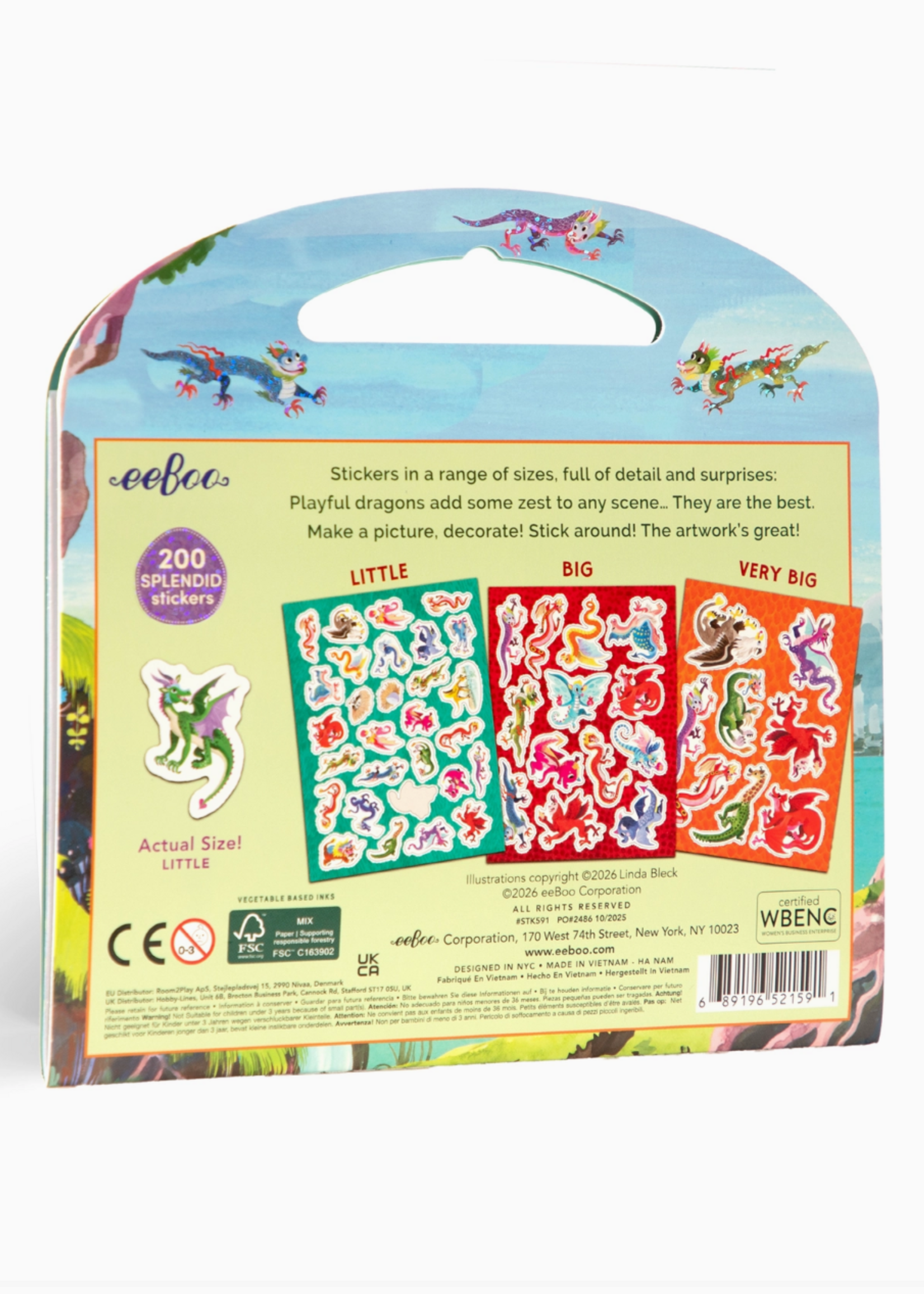 eeboo Dragon Stickers