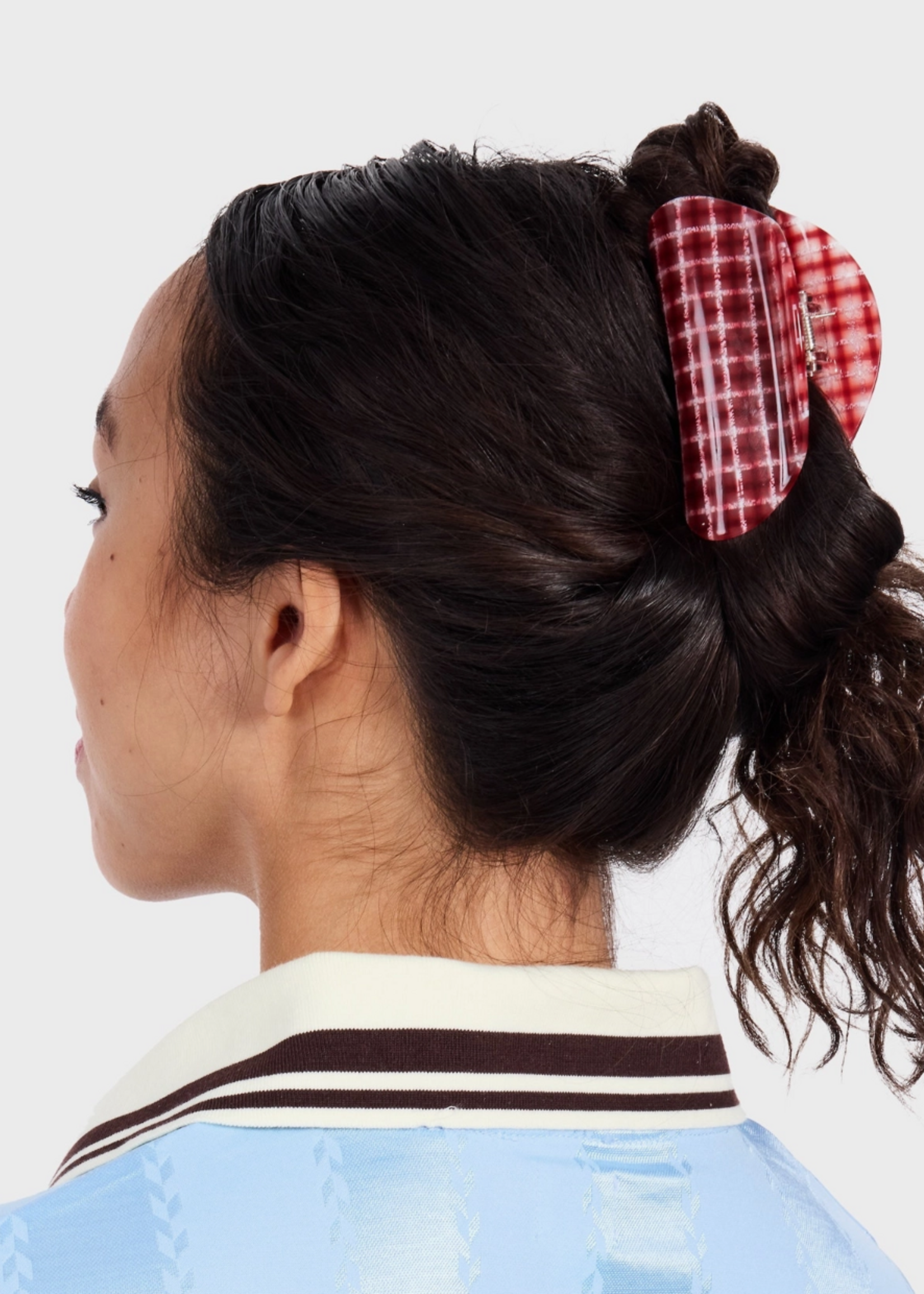 CHUNKS Suki Claw in Red Plaid