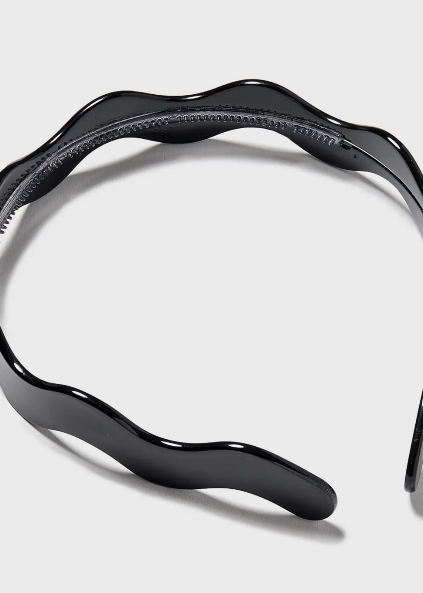 CHUNKS Wavy Headband in Black