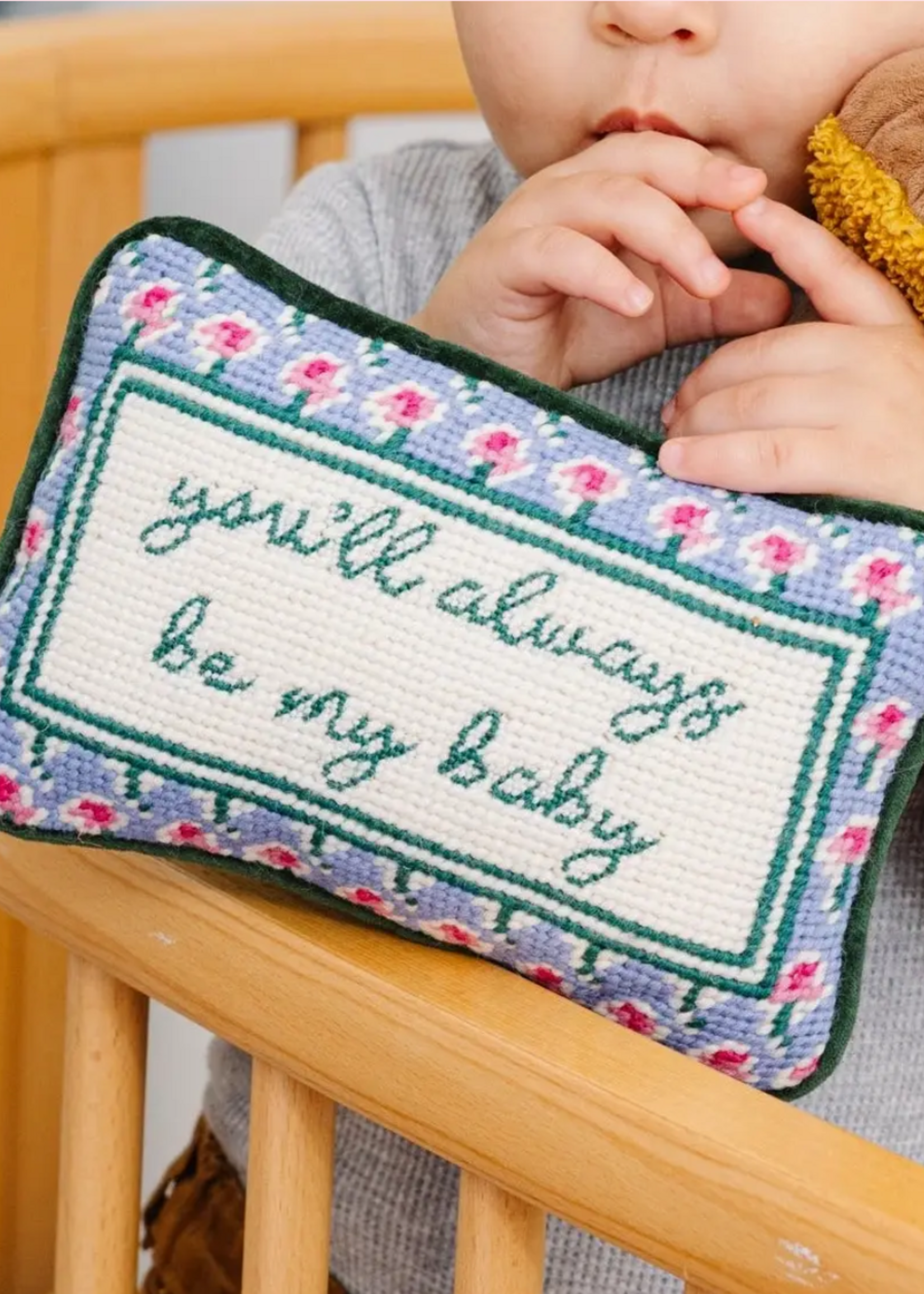 Furbish Studio Be My Baby Mini Needlepoint