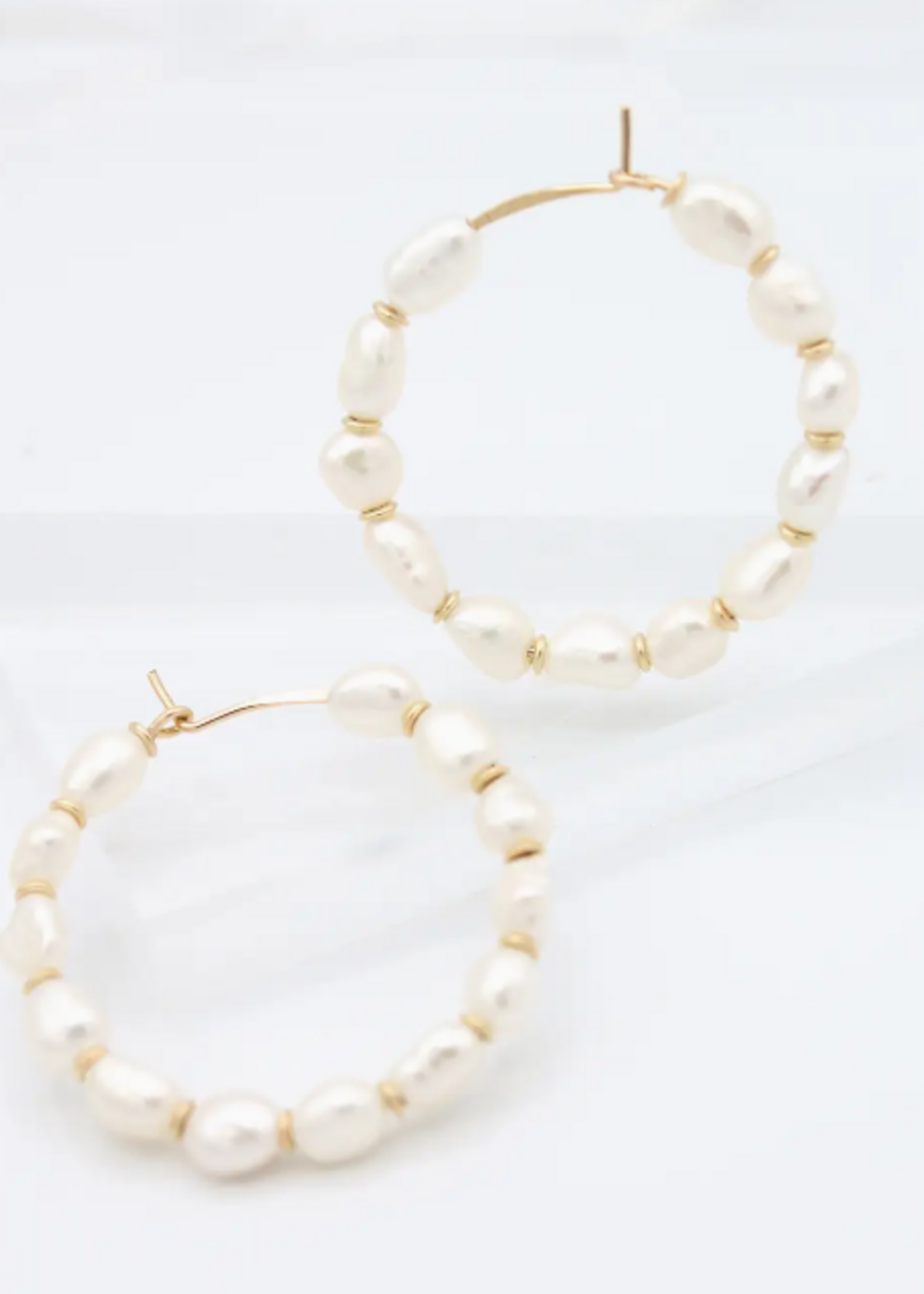 The Swell Life The Modern Pearl Hoop