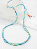 The Swell Life Summer Necklace in Aqua