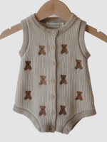 Forever French Knit Romper | Teddy   3-6 Months