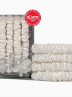 Slip Back To School White Skinny Scrunchies