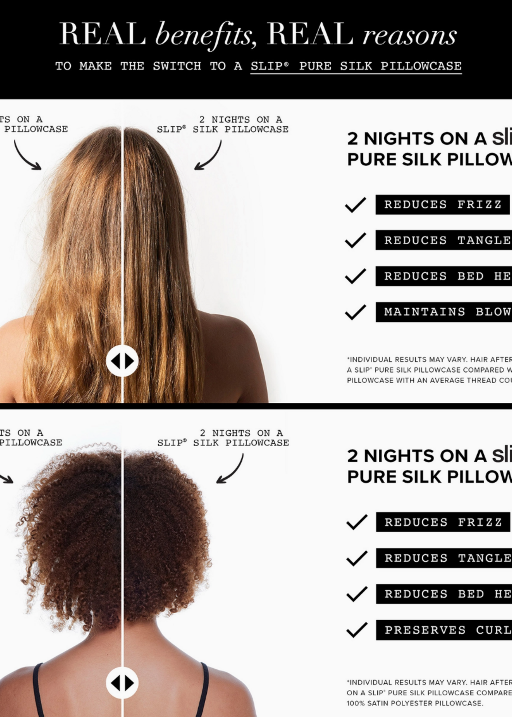 Slip Mulberry Silk Pillowcase For Hair & Skin | Pink