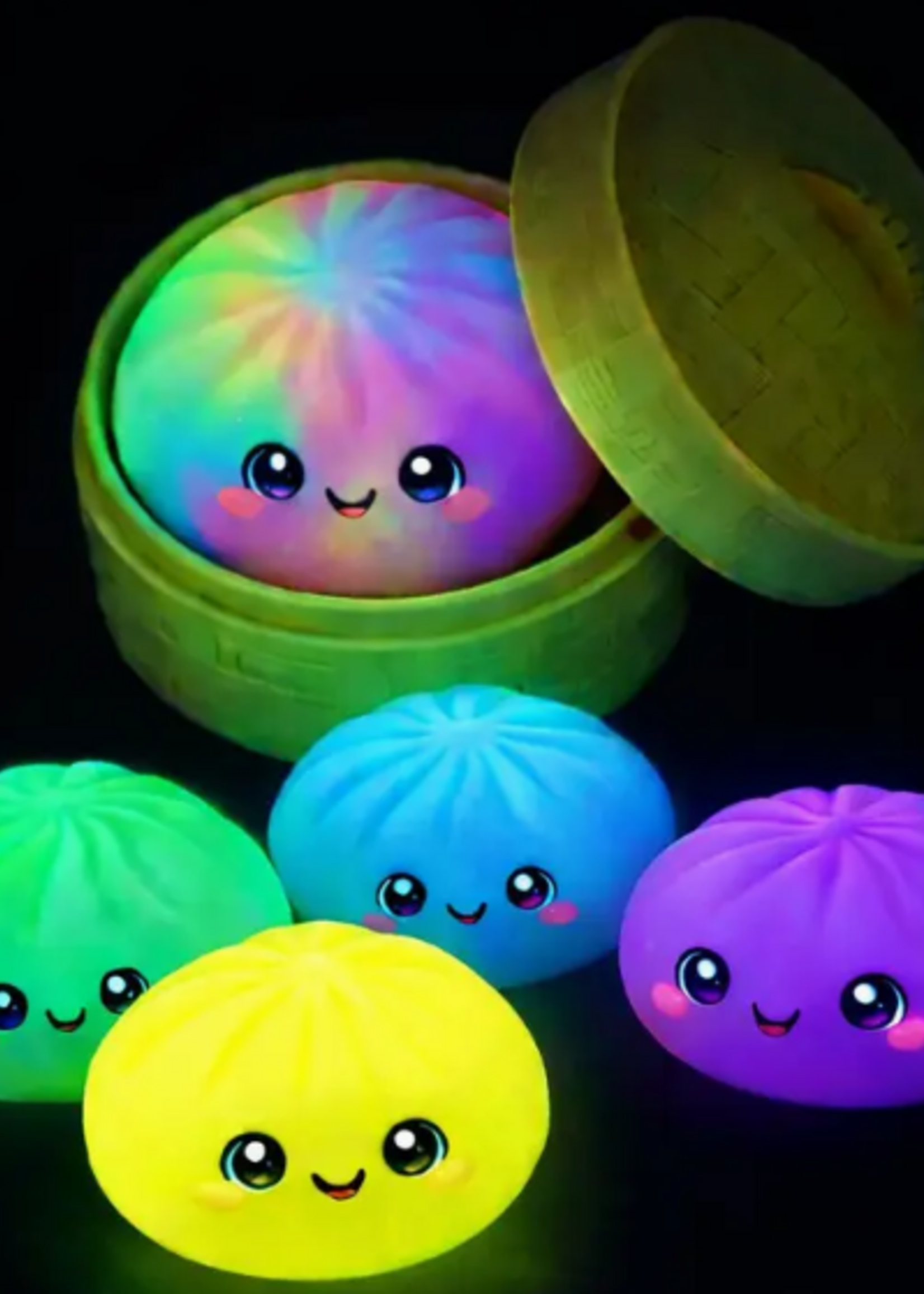Handee Products 4" Mystery Squishy Dumpling - Glow in the Dark