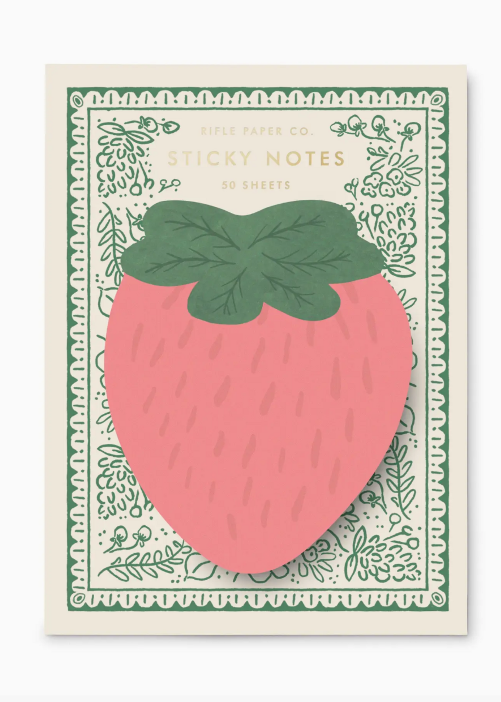 Rifle Paper Co. Strawberry Sticky Notes
