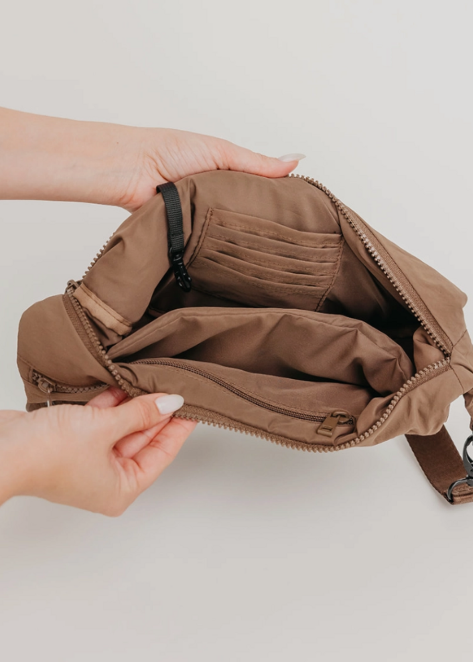 Brixley Mocha Crescent Bag