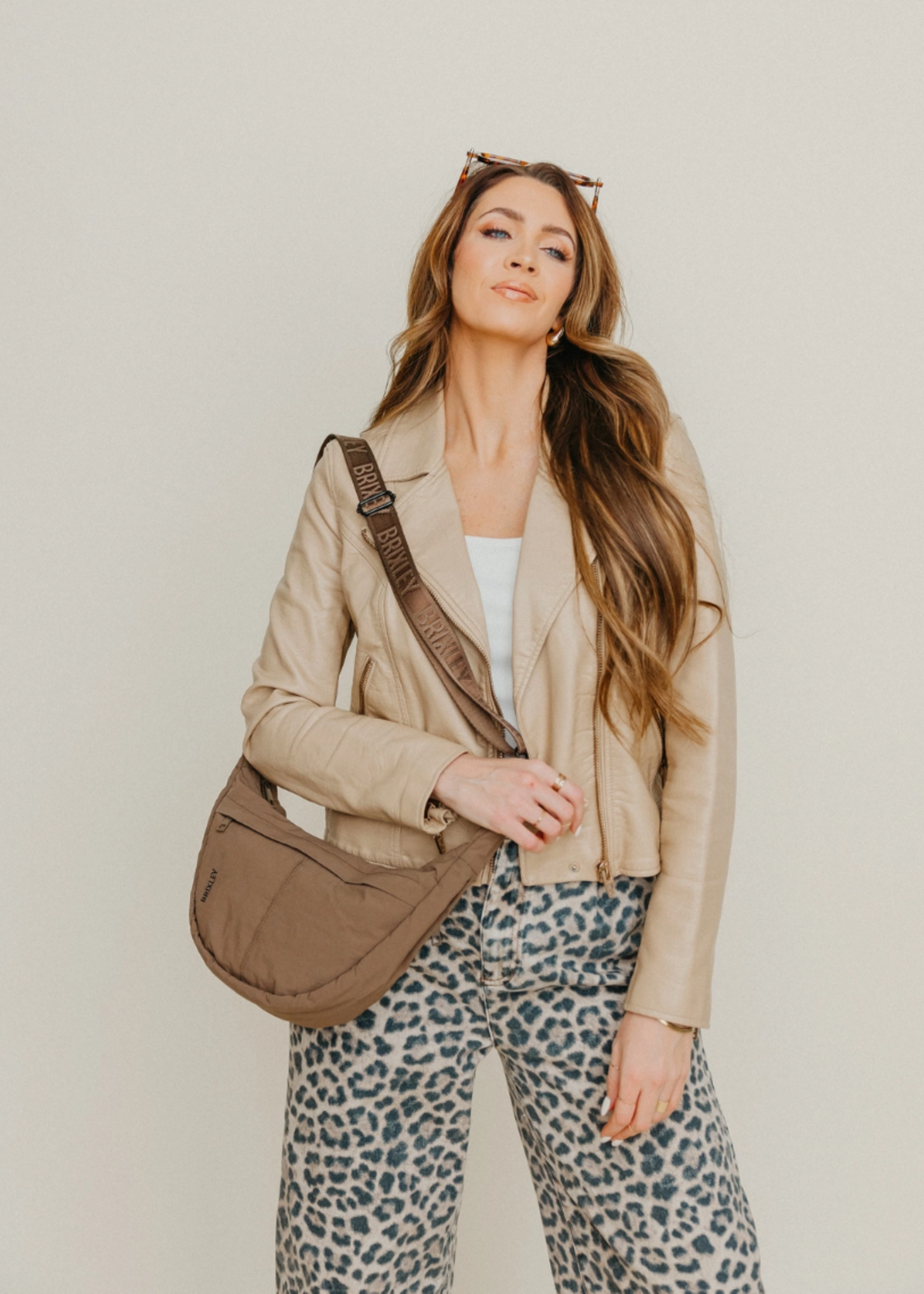 Brixley Mocha Crescent Bag