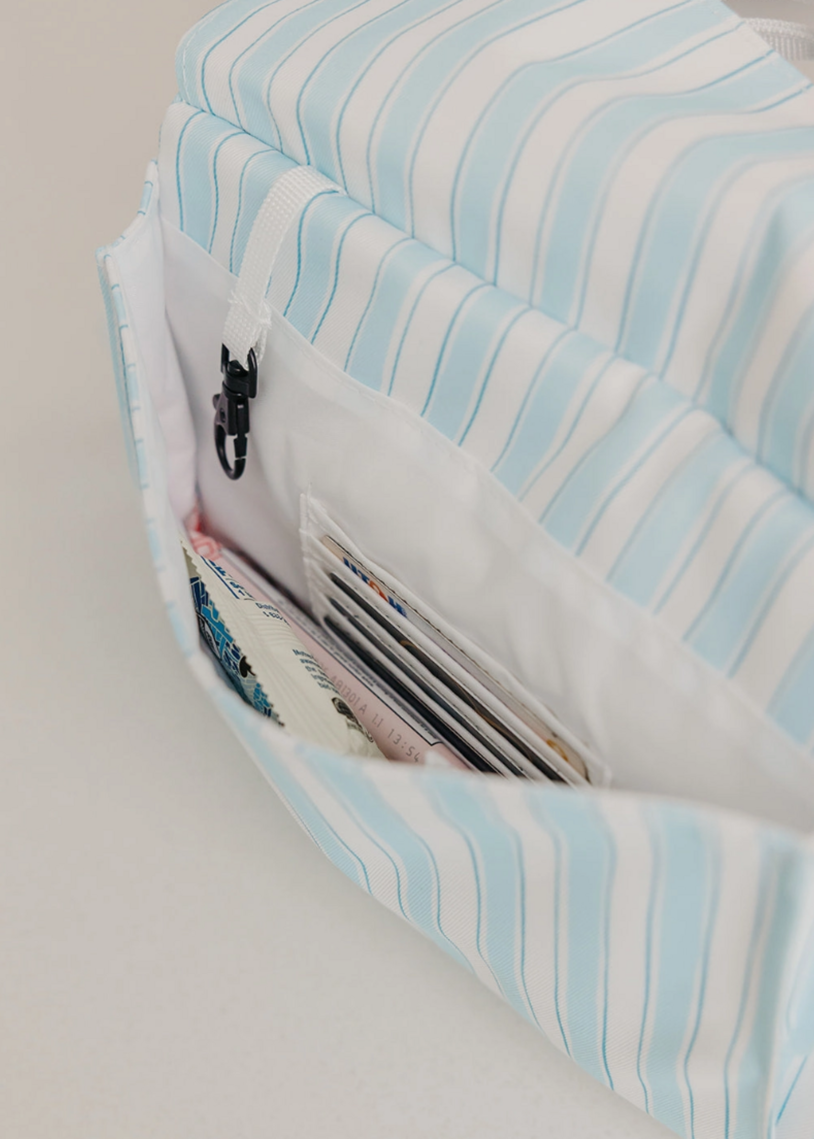 Brixley Blue Striped Lunch Box