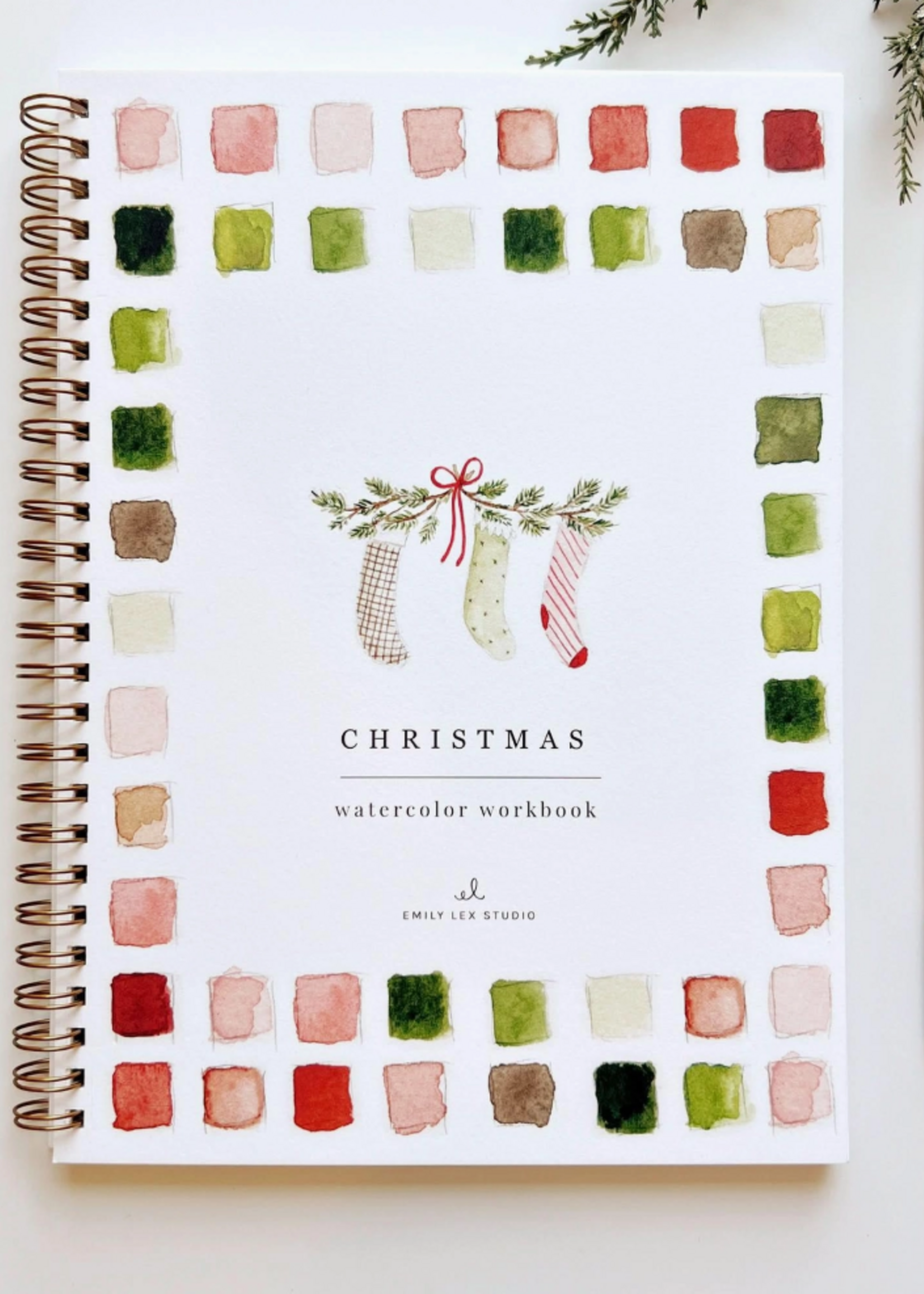 Emily Lex Studio Christmas Watercolor Workbook