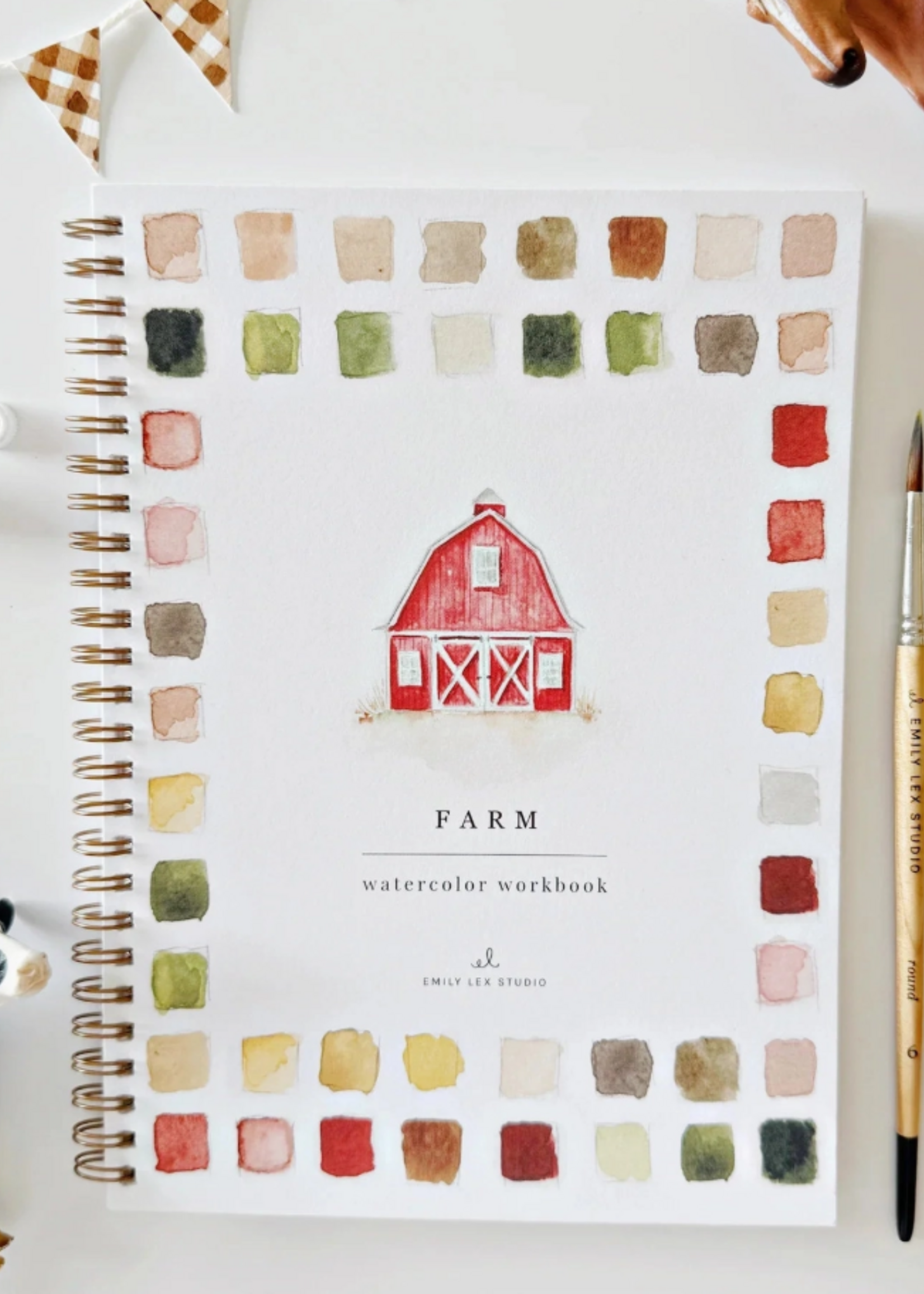 Emily Lex Studio Farm Watercolor Workbook