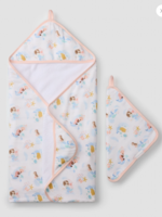 Loulou Lollipop Hooded Towel Set-Mermaids