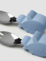Loulou Lollipop Learning Utensils Set-Sharks