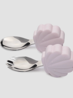Loulou Lollipop Learning Utensils Set-Shell pink