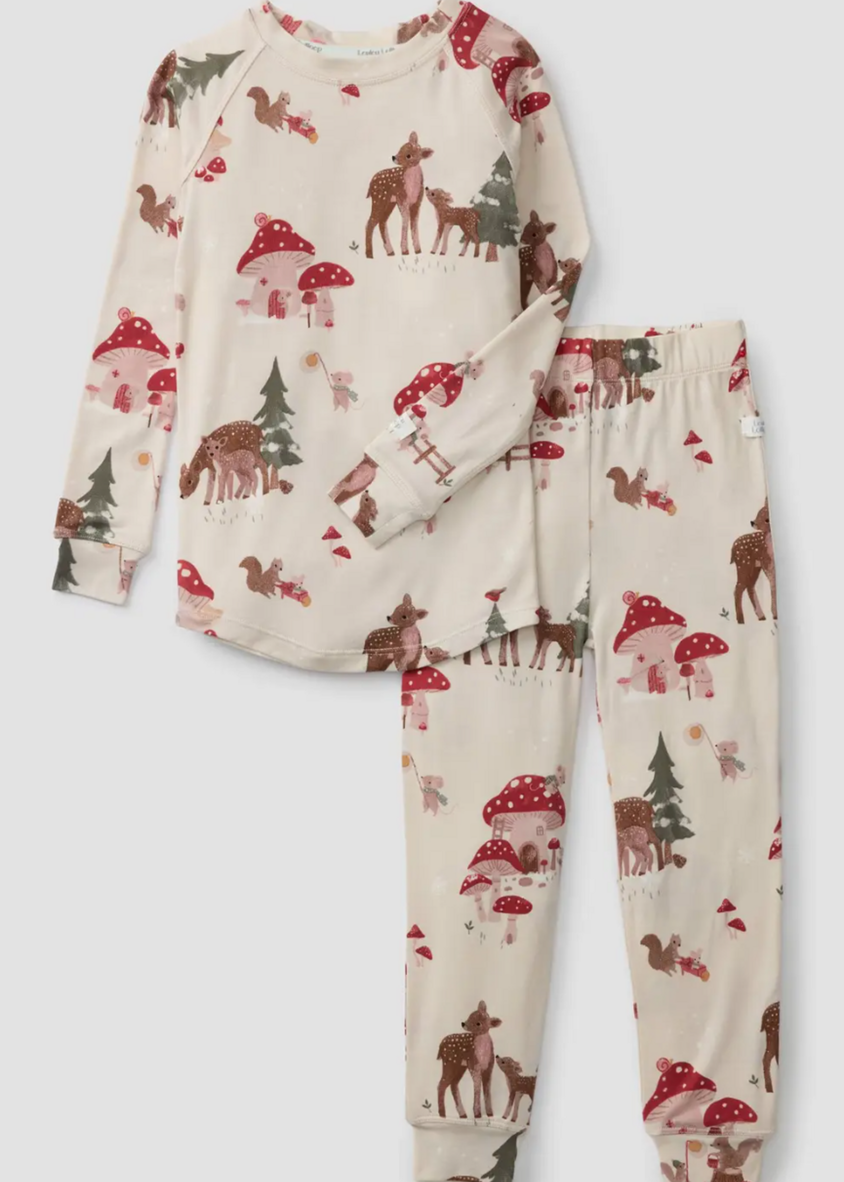 Loulou Lollipop Long Sleeve Pajama Set - Forest Families