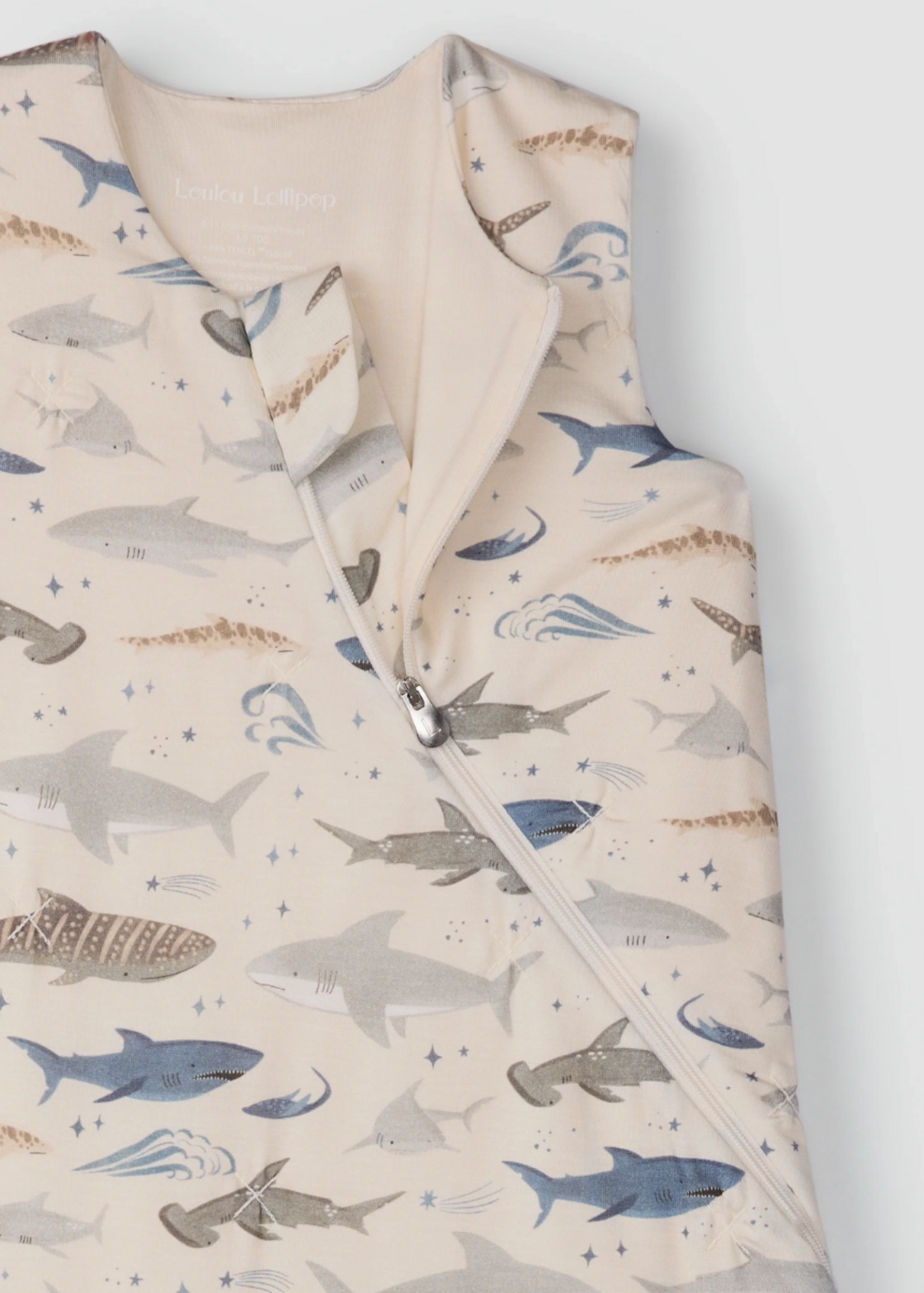 Loulou Lollipop Sleep Bag 1.0 Tog - Sharks