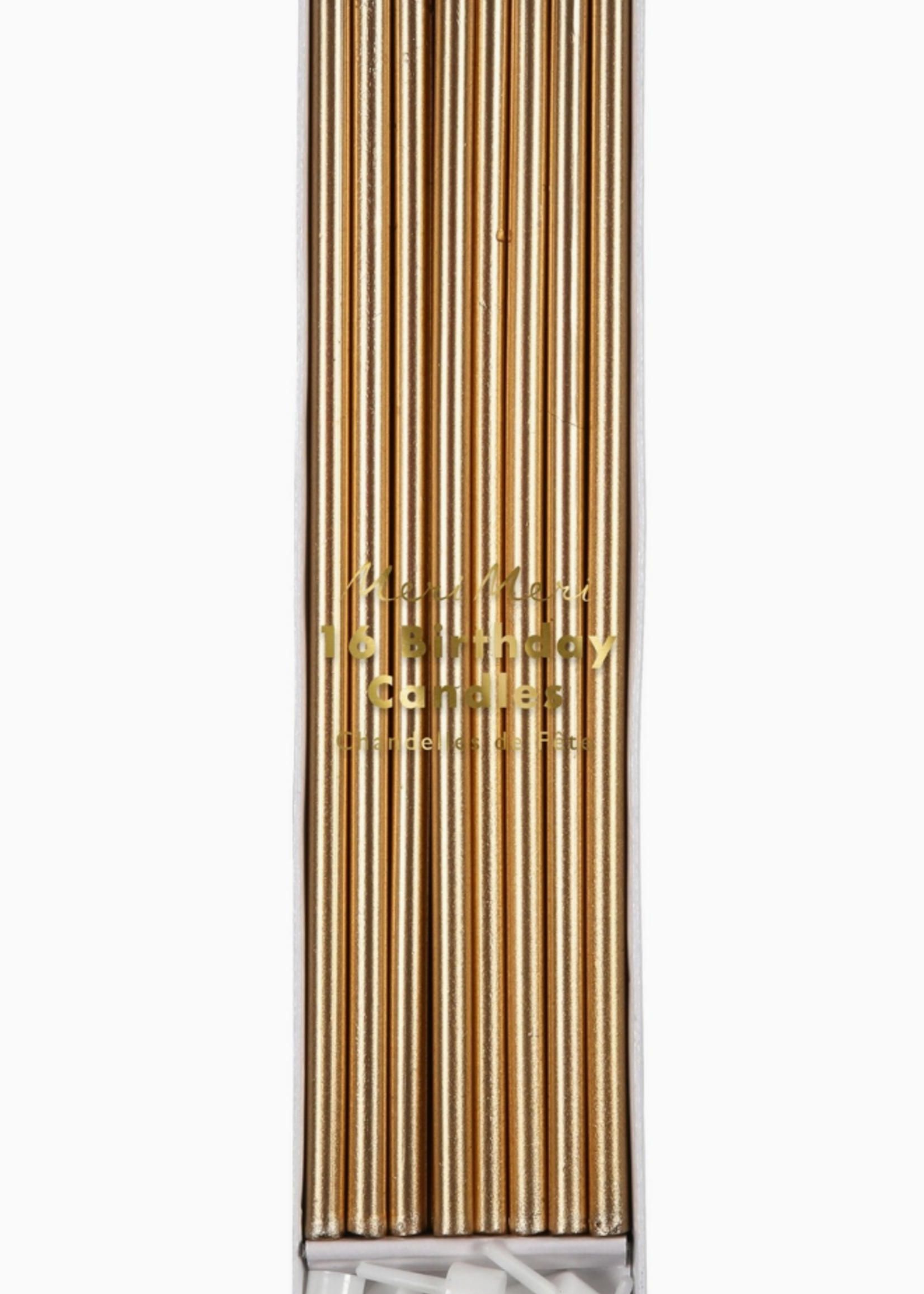 Meri Meri Gold Long Candles