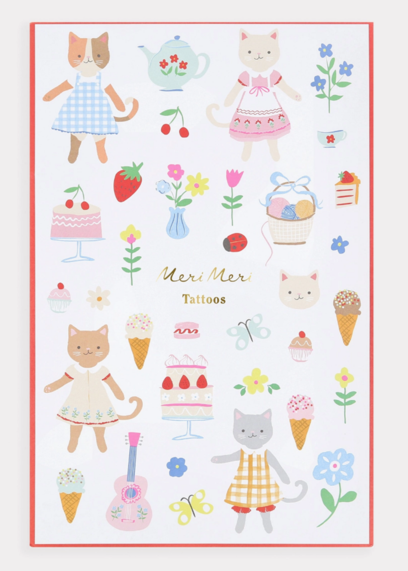 Meri Meri Kitten Club Temporary Tattoos