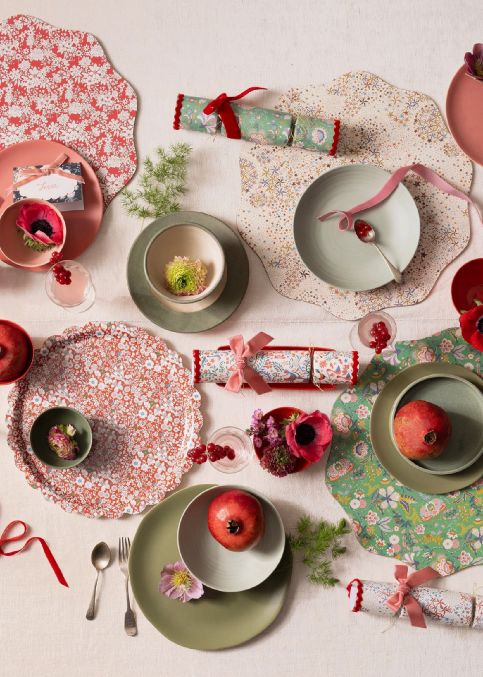 Meri Meri Meri Meri X Liberty Winter Placemats Set