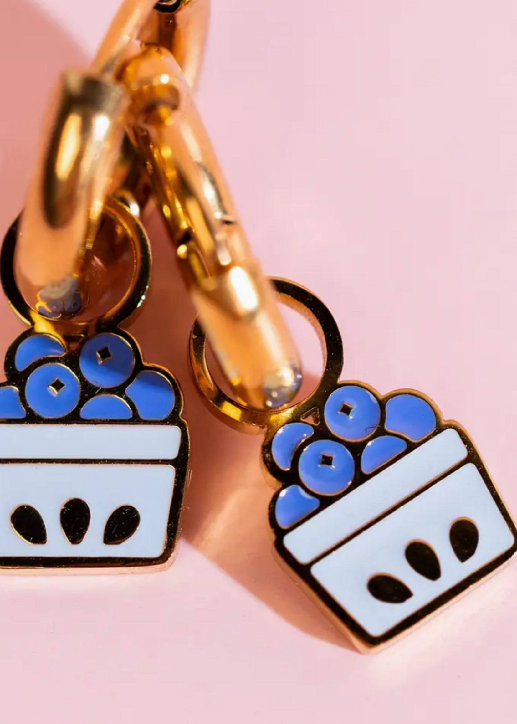 Pierced Blueberry Charms