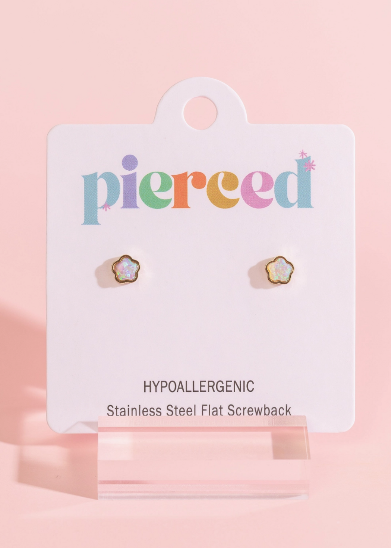 Pierced Flower Opals
