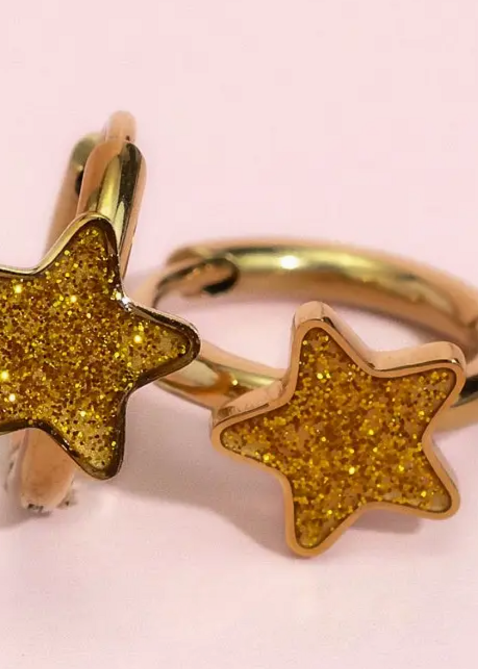Pierced Gold Star Huggies