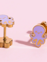Pierced Octopus Earrings