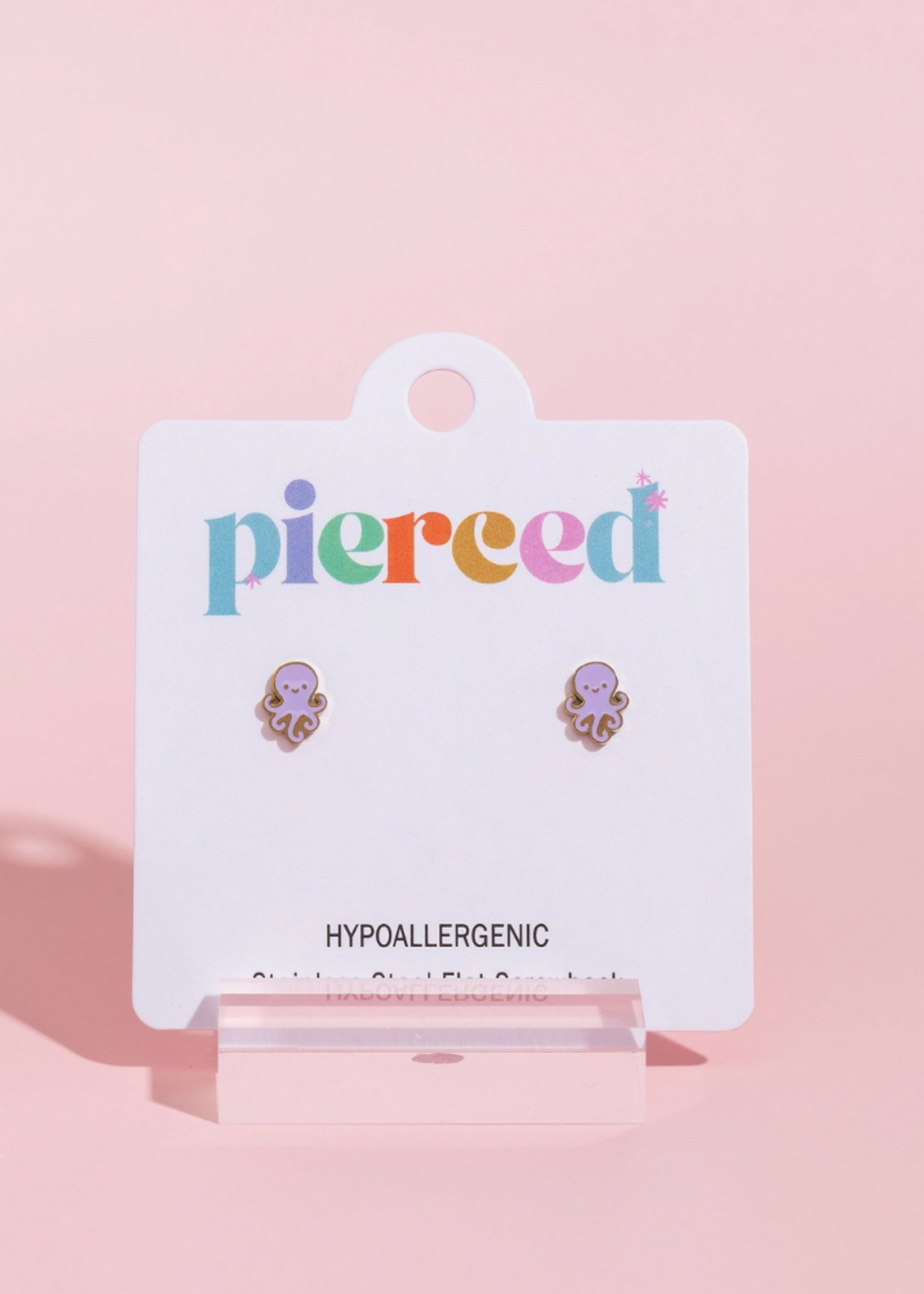 Pierced Octopus Earrings