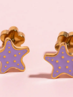Pierced Starfish Earrings