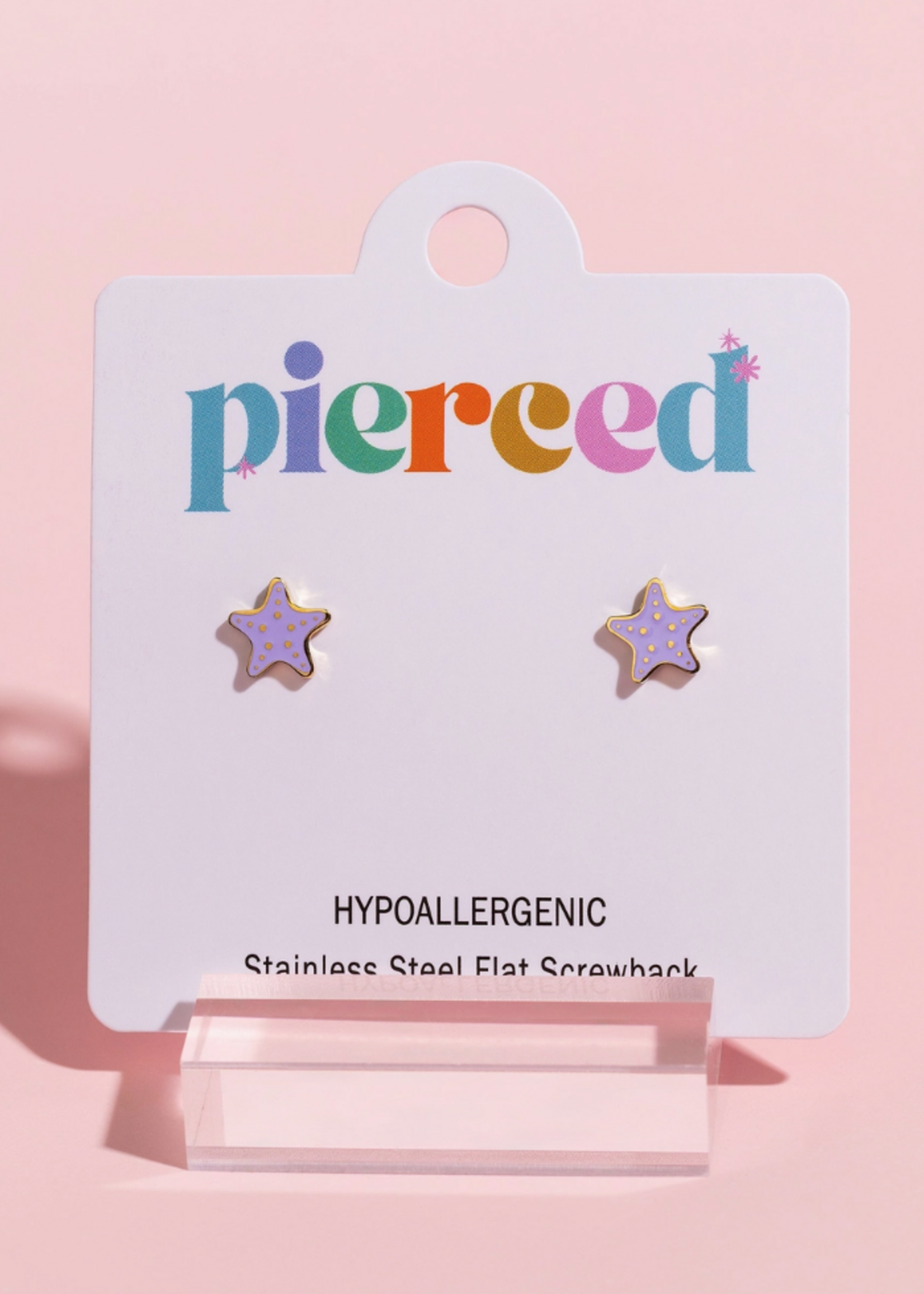 Pierced Starfish Earrings
