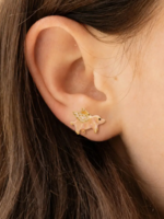 Fable England Flying Pig Stud Earrings
