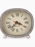 Blossom Bucket & Crossroads Home Metal Tabletop Clock