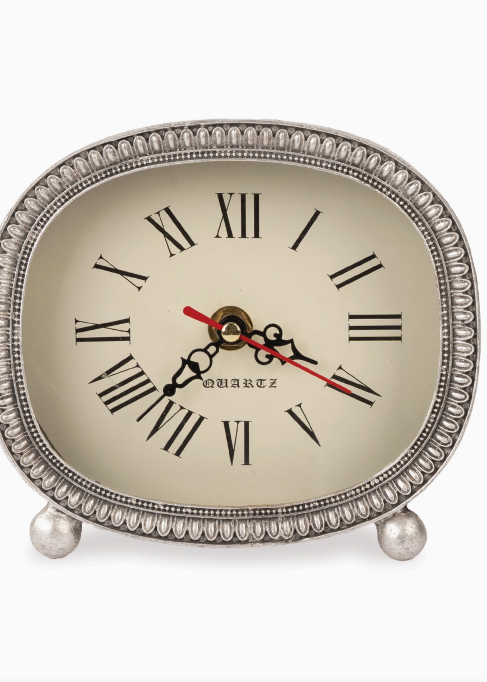 Blossom Bucket & Crossroads Home Metal Tabletop Clock