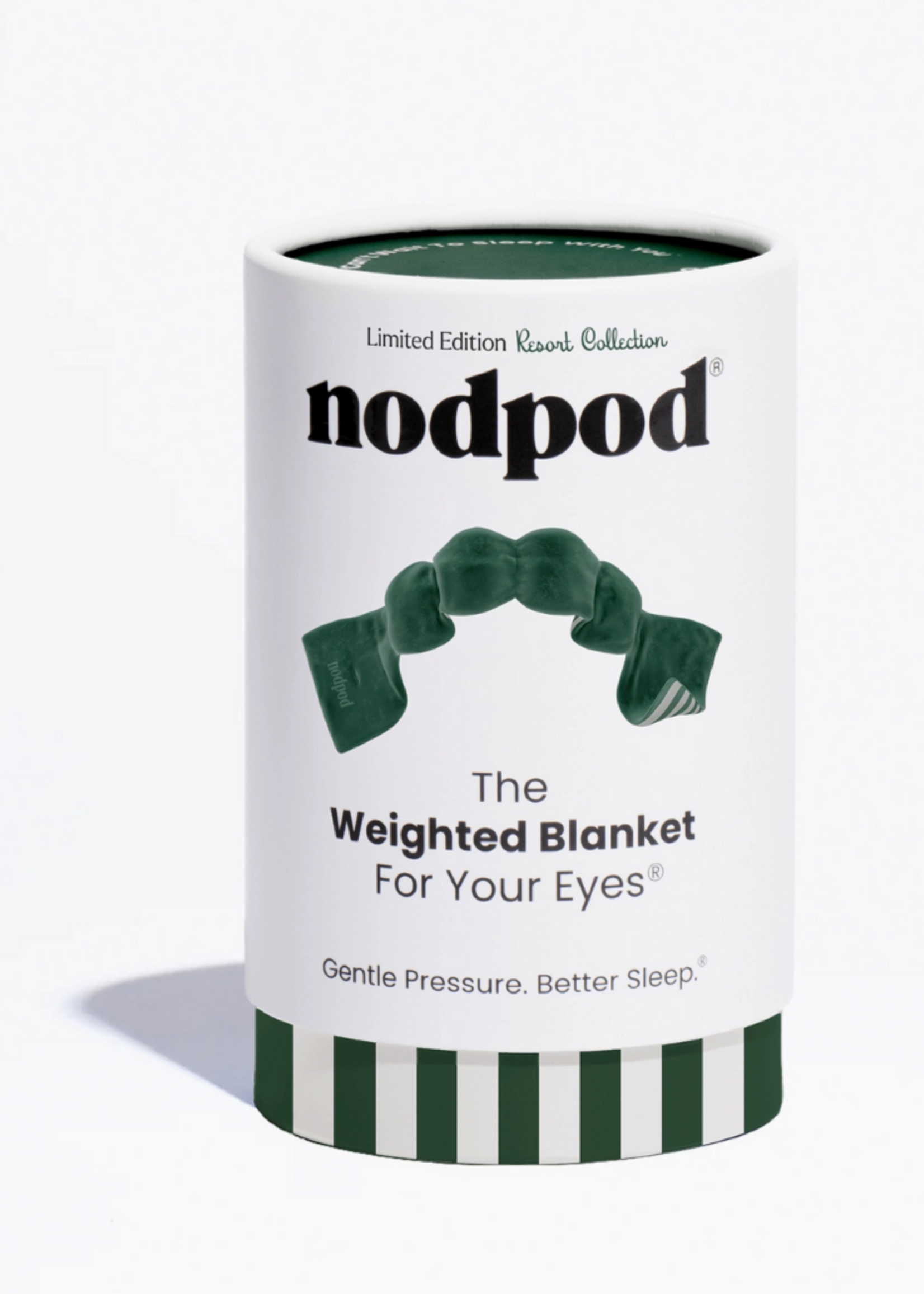 nodpod Weighted Sleep Mask - Resort Collection Green Cabana