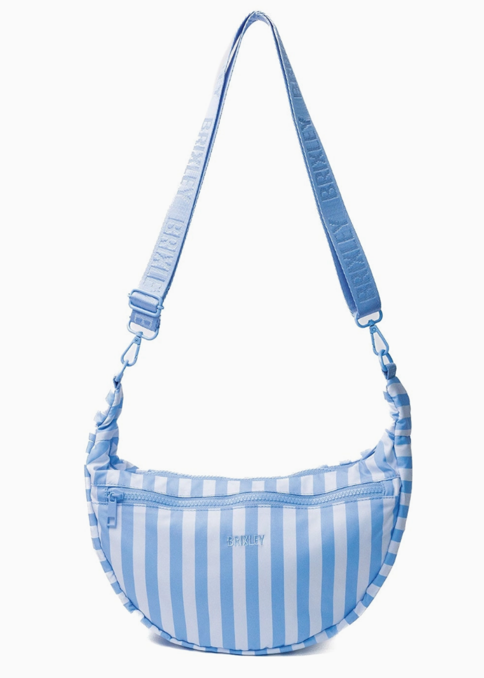 Brixley Harbor Stripe Crescent Bag