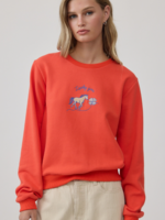 RAISONNEL Horse Embroidered Crewneck Sweatshirt