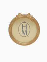 Hazel Mazel Resin Photo Frame W Bow, Gold Finish